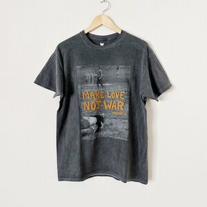 NEW Woodstock Make Love Not War Graphic T-Shirt